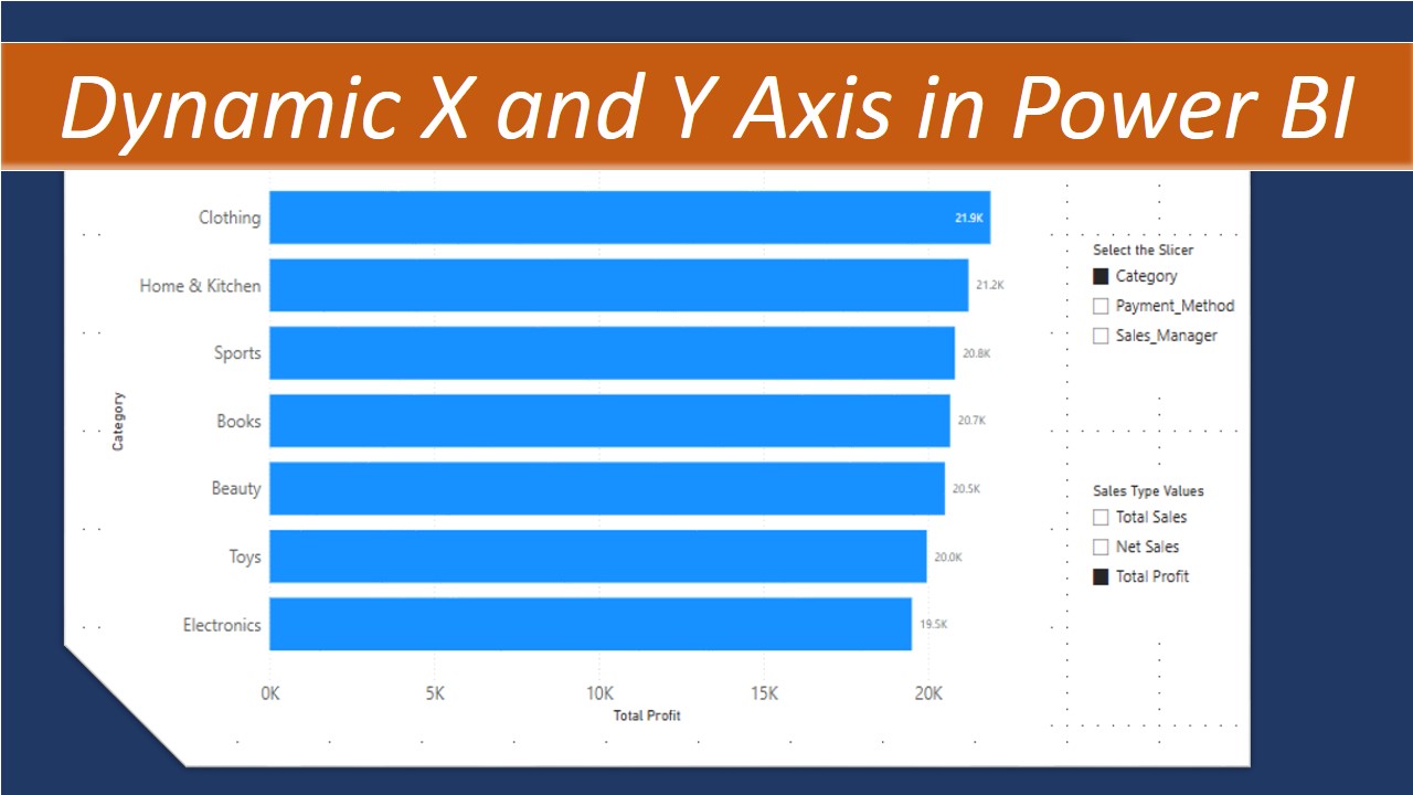 Dynamic X and Y Axis in Power BI | Stacked Bar Chart Tutorial